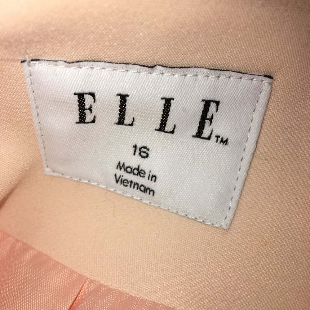 Elle Raincoat Trenchcoat Jacket Size Medium - Picture 3 of 8